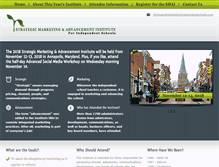 Tablet Screenshot of marketingindependentschools.com